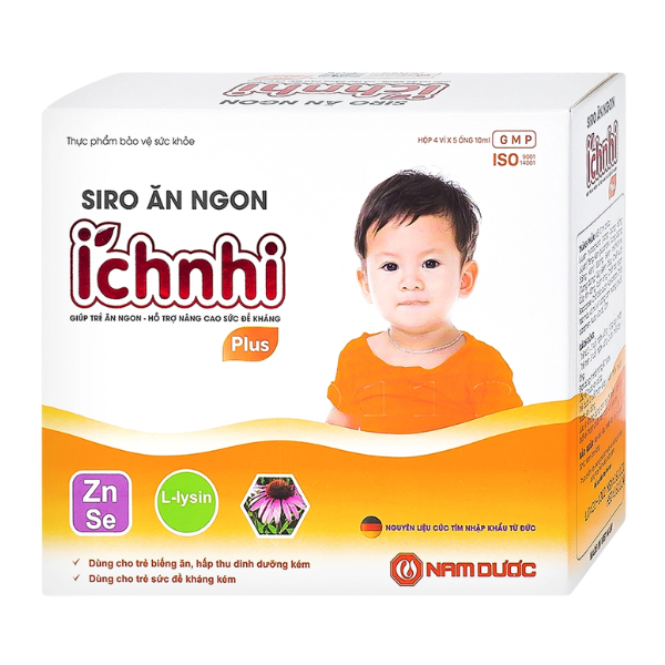 Siro ăn ngon Ích Nhi Plus hộp 20 ống x 10ml