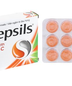 Viên ngậm Strepsils Orange With Vitamin C giảm đau họng (2 vỉ x 12 viên)