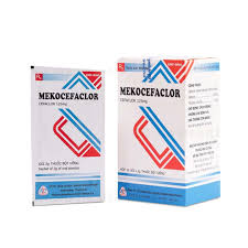 Thuốc bột uống Mekocefaclor 125mg Mekophar điều trị viêm họng, viêm phế quản, viêm admidan (12 gói)