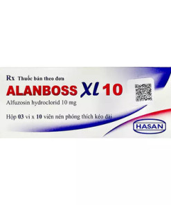 Viên phóng thích kéo dài Alanboss XL 10mg trị phì đại lành tính tuyến tiền liệt (3 vỉ x 10 viên)