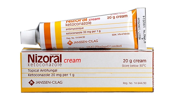 Kem bôi da Nizoral 20mg/g trị nhiễm nấm ngoài da, viêm da tiết bã tuýp 15g