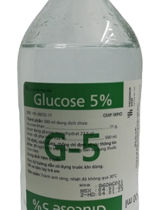 Dịch truyền Glucose 5% Fresenius Kabi điều trị thiếu hụt carbohydrat (500ml)