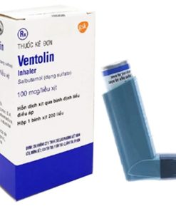 Hỗn dịch xịt Ventolin Inhaler 100mcg/liều GSK giãn cơ trơn phế quản (200 liều)