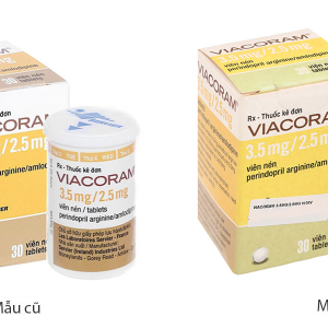 Viacoram 3.5mg/2.5mg trị tăng huyết áp hộp 30 viên