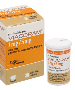 Thuốc Viacoram 7mg/5mg Servier điều trị tăng huyết áp vô căn (30 viên)