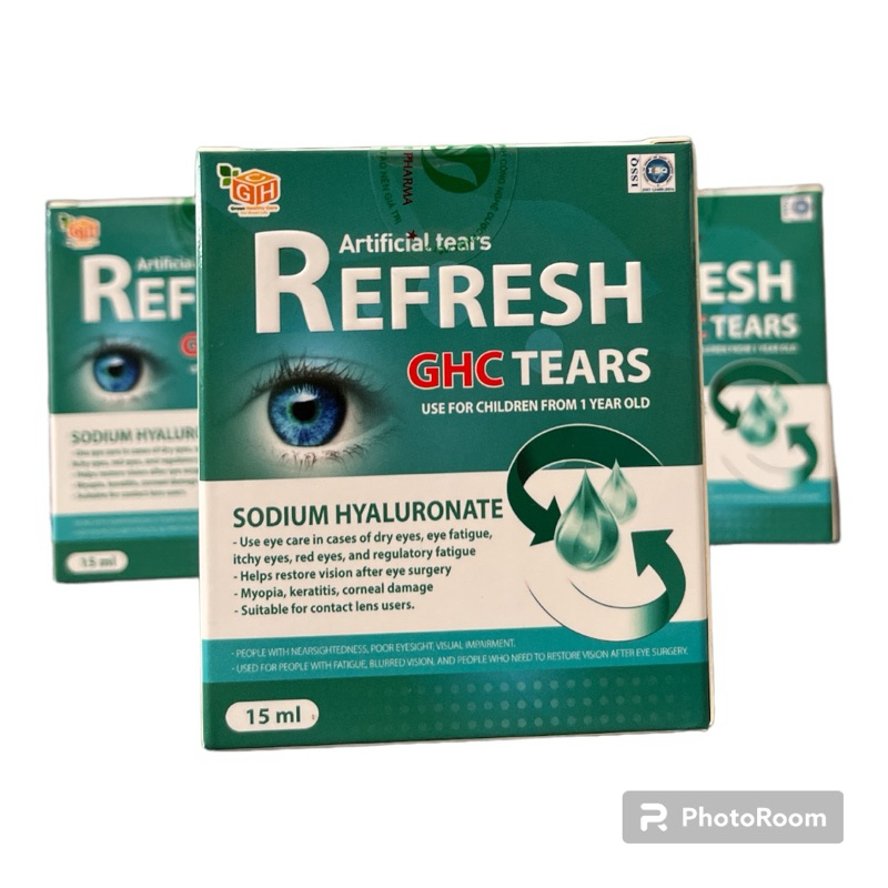 Nước Mắt Nhân Tạo Refresh GHC Tears 15ml Giảm Khô Mắt, Mỏi Mắt