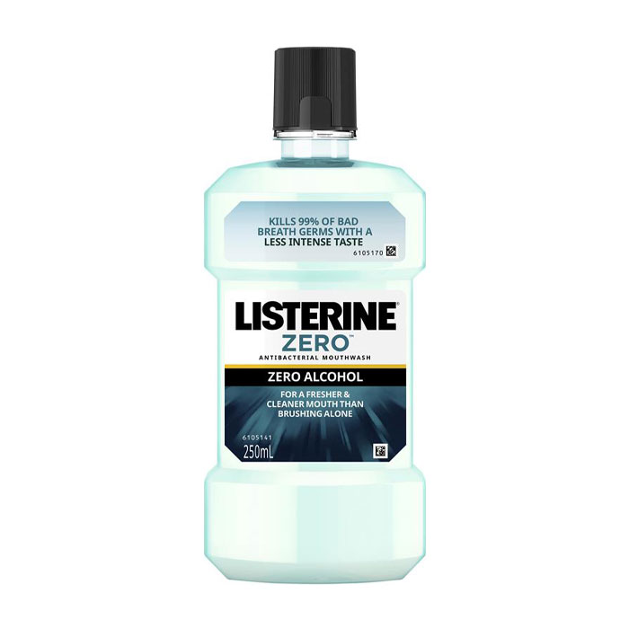 Nước súc miệng không cồn Listerine Zero, Bạc hà 250ML