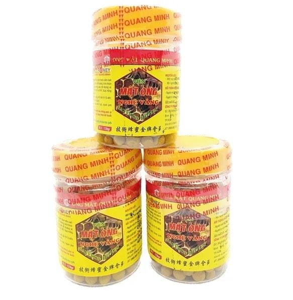 Viên Hoàn Mật Ong Nghệ Vàng Quang Minh (C/120Gr)