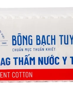 Bông Zigzag y tế thấm nước Bạch Tuyết dùng trong chăm sóc cá nhân và y tế (100g)