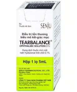 Dung dịch thuốc nhỏ mắt Tearbalance 0.1% điều trị tổn thương biểu mô kết - giác mạc (5ml)