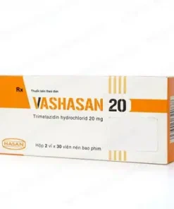 Thuốc Vashasan 20mg Hasan điều trị đau thắt ngực (2 vỉ x 30 viên)