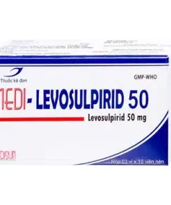 Viên nén Medi-Levosulpirid 50 Medisun điều trị tâm thần phân liệt, rối loạn tiêu hóa (3 vỉ x 10 viên)