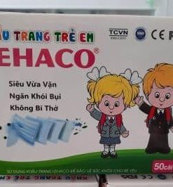 Khẩu trang trẻ em LEHACO  (Hồng) ( Hộp 50 cái)