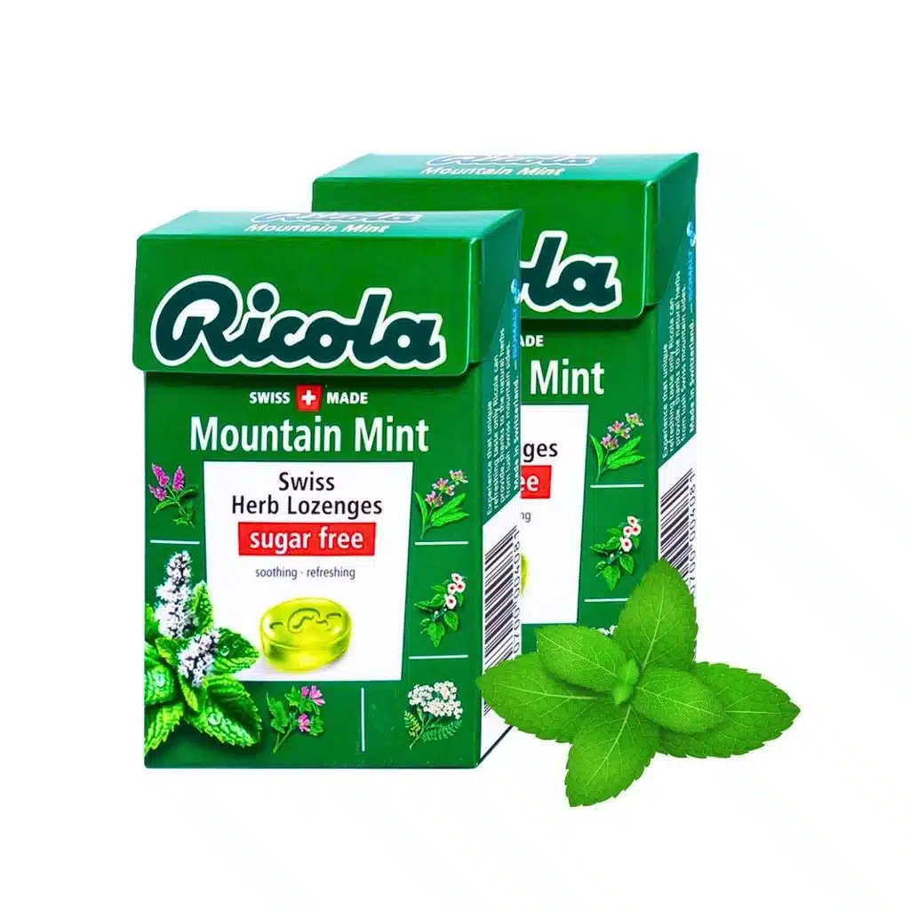 Kẹo thảo mộc bạc hà Mountaint Mint Ricola 40 g