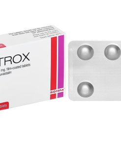 Thuốc Rosutrox 10mg Biofarm điều trị tăng cholesterol máu (4 vỉ x 7 viên)
